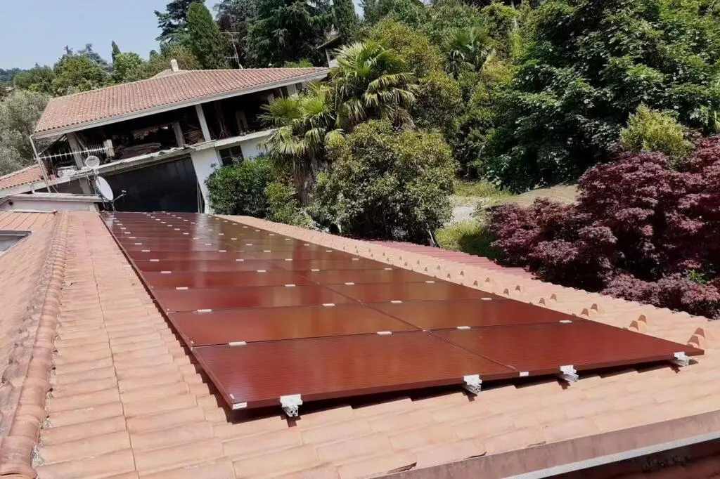 Colorful Solar Panels System Rooftop